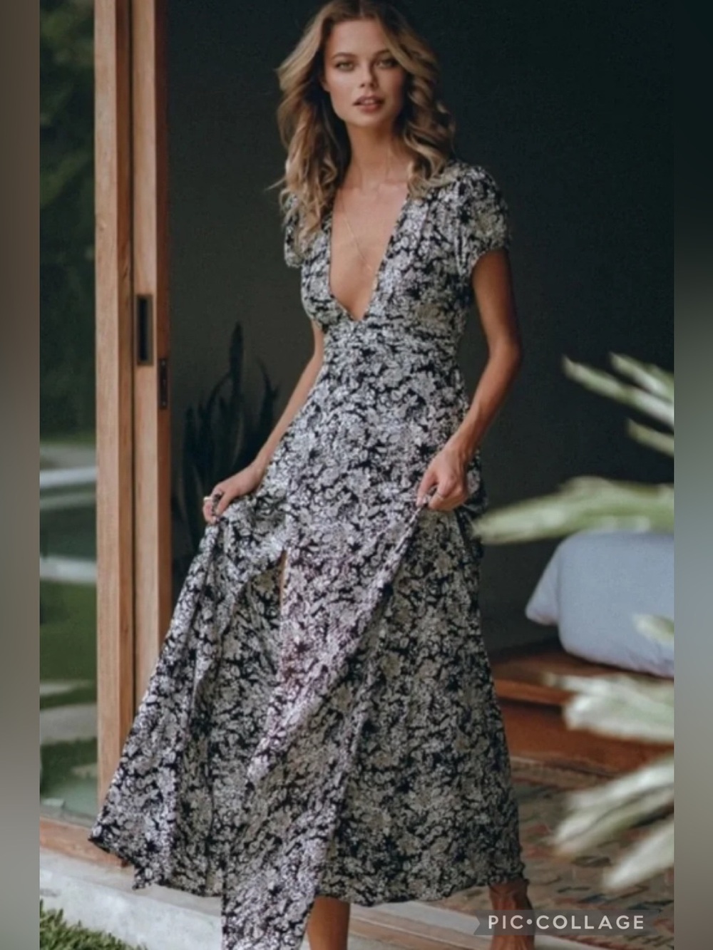 Pampelone “Valentina” Floral Maxi Dress